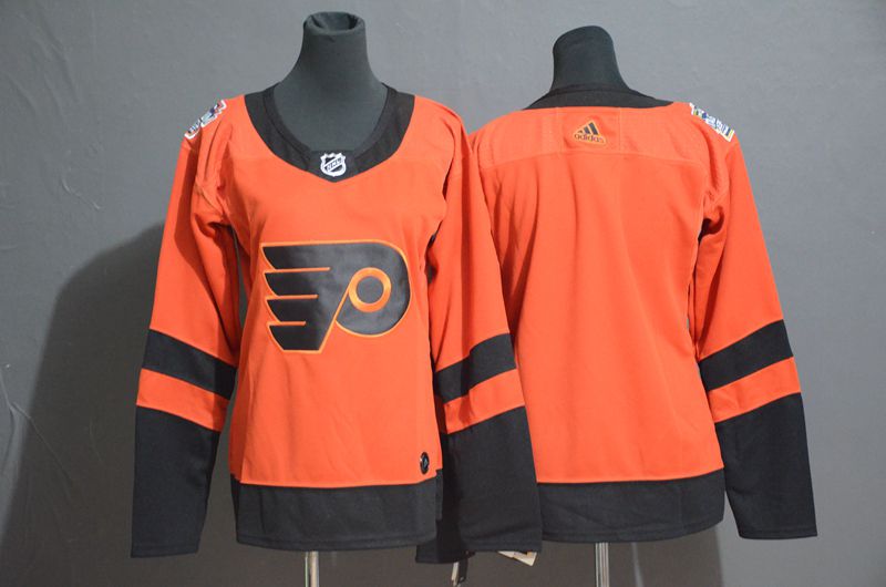 Women Philadelphia Flyers Blank Orange Adidas Third Edition Adult NHL Jersey